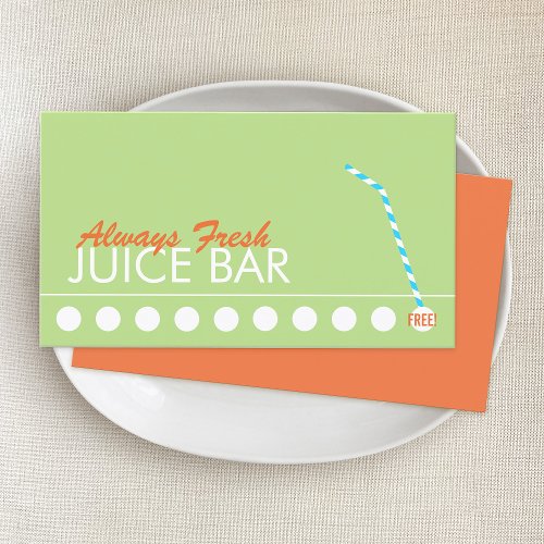 Juice Bar Customer Loyalty Punch