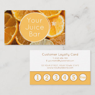 Juice Bar Loyalty Card