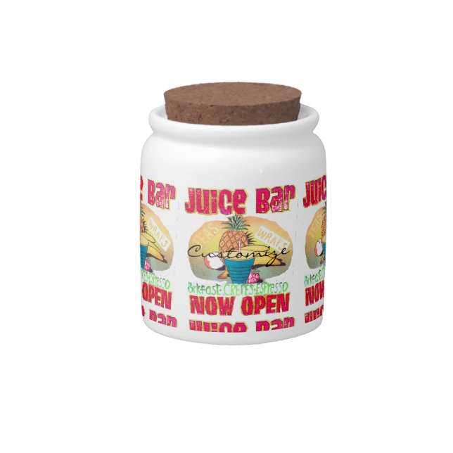 Juice Bar Sign Thunder_Cove Candy Jar (Front)