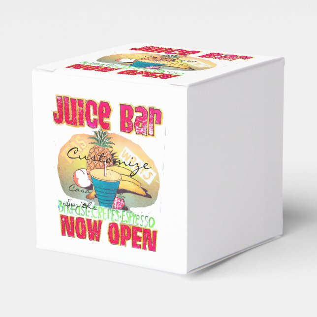 Juice Bar Sign Thunder_Cove Favor Boxes (Front Side)