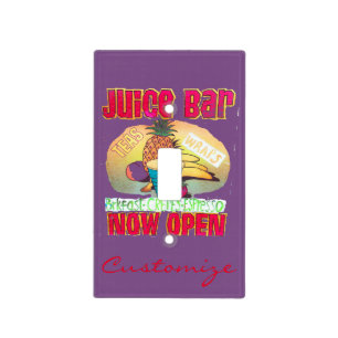 Juice Bar Sign Thunder_Cove Light Switch Cover