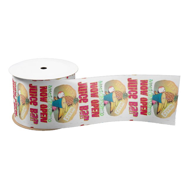 Juice Bar Sign Thunder_Cove Satin Ribbon (Spool)