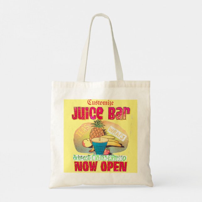 Juice Bar Sign Thunder_Cove Tote Bag (Back)