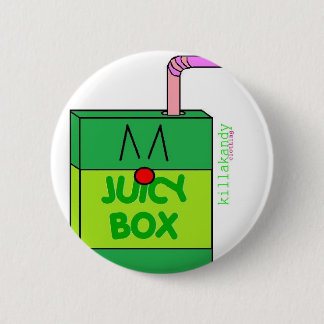 Juice Box Badge Green :) Button