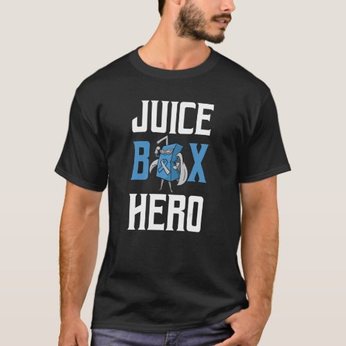Juice Box Hero Diabetes Blue Ribbon Endocrinologis T_Shirt