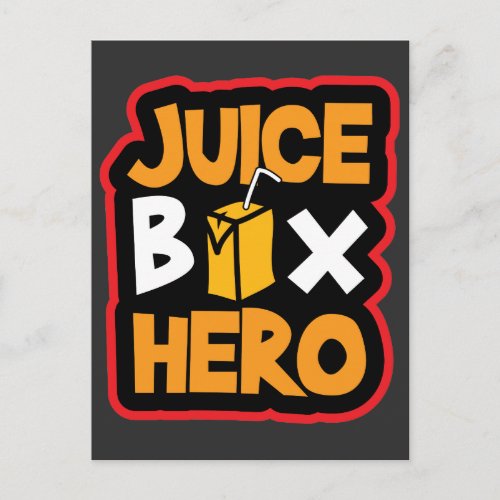 Juice Box Hero Type 1 Diabetes Awareness Diabetic Postcard