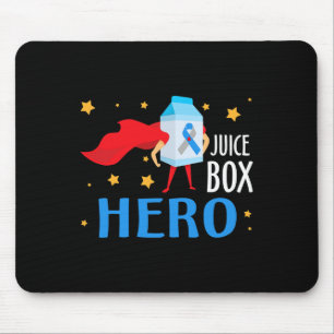 Juice Box Hero Type 1 T1D Diabetes Diabetic Awaren Mouse Pad