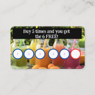 juice customer card