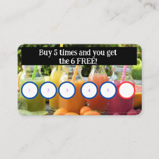 juice customer card