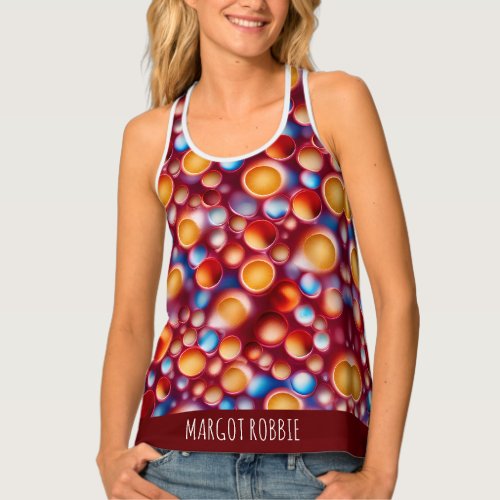 Juice Grapefruit Colorful Pattern Tank Top