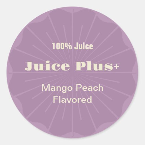 Juice Labels Food Labels Lotion Labels Classic Round Sticker