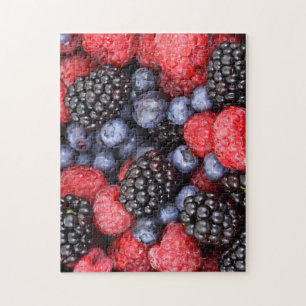 Juicy and Ripe Berry Fruit Medley Jigsaw Puzzle