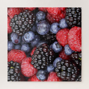 Juicy and Ripe Berry Fruit Medley Jigsaw Puzzle