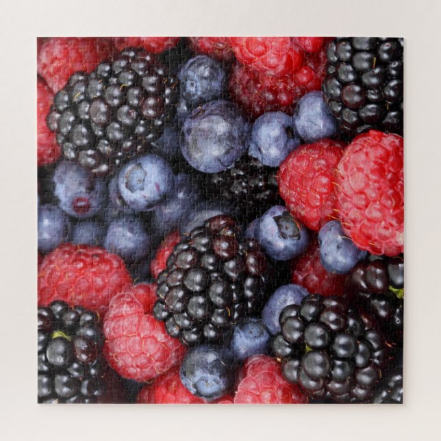 Juicy and Ripe Berry Fruit Medley Jigsaw Puzzle (Vertical)