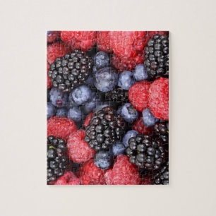 Juicy and Ripe Berry Fruit Medley Jigsaw Puzzle