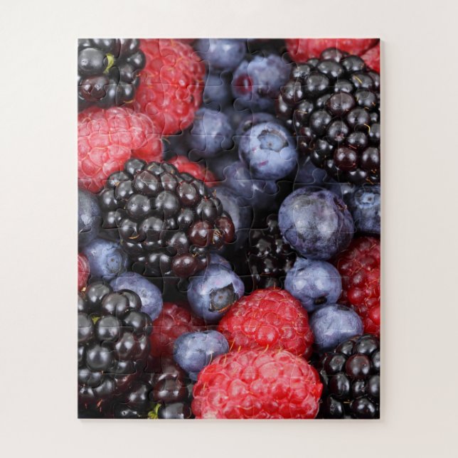 Juicy and Ripe Berry Fruit Medley Jigsaw Puzzle (Vertical)