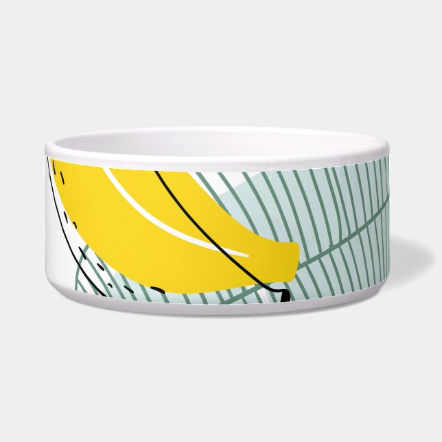 Juicy Bananas Bright Vintage Pattern Bowl (Front)