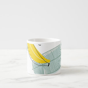 Juicy Bananas Bright Vintage Pattern Espresso Cup