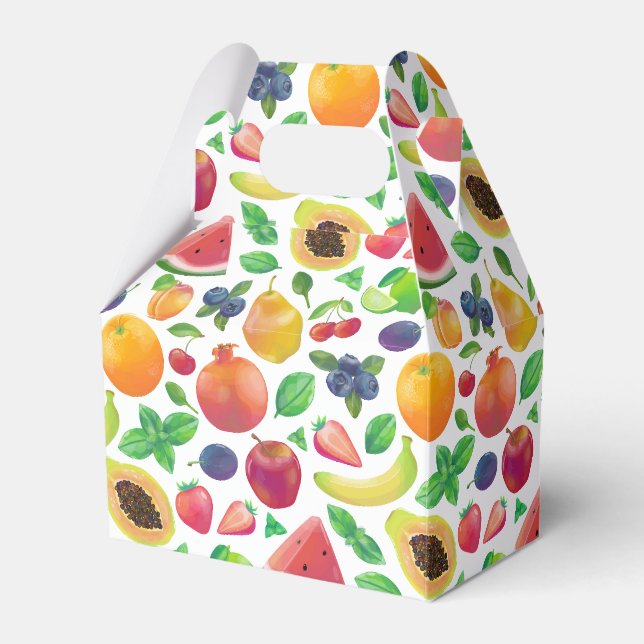Juicy bright fruits  favor boxes (Front Side)