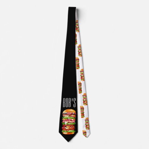 Juicy Burger Tie