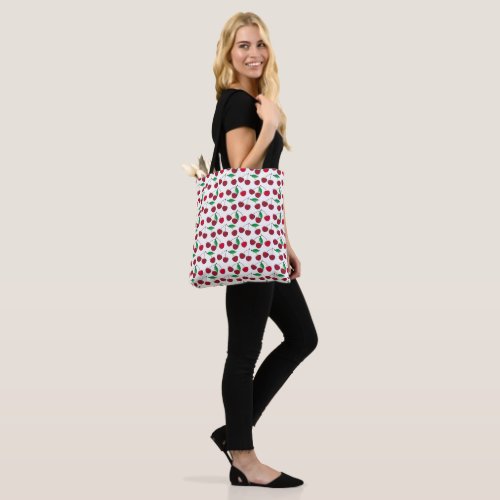 Juicy Cherry Pattern Tote Bag