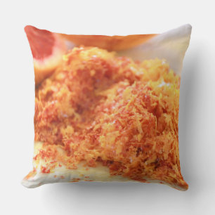 Juicy Citrus Blood Oranges and Zest Throw Pillow
