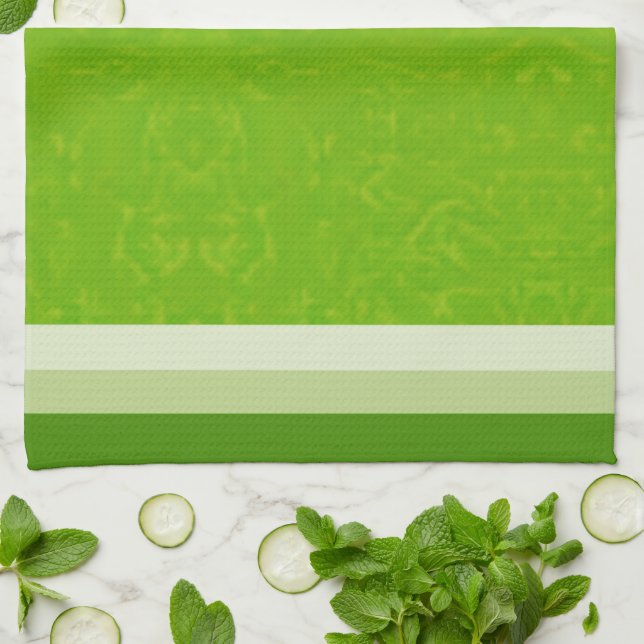Juicy Citrus Lime Fruit Slice Colors Kitchen Towel (Folded)