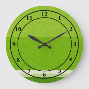 Juicy Citrus Lime Fruit Slice Colors Large Clock