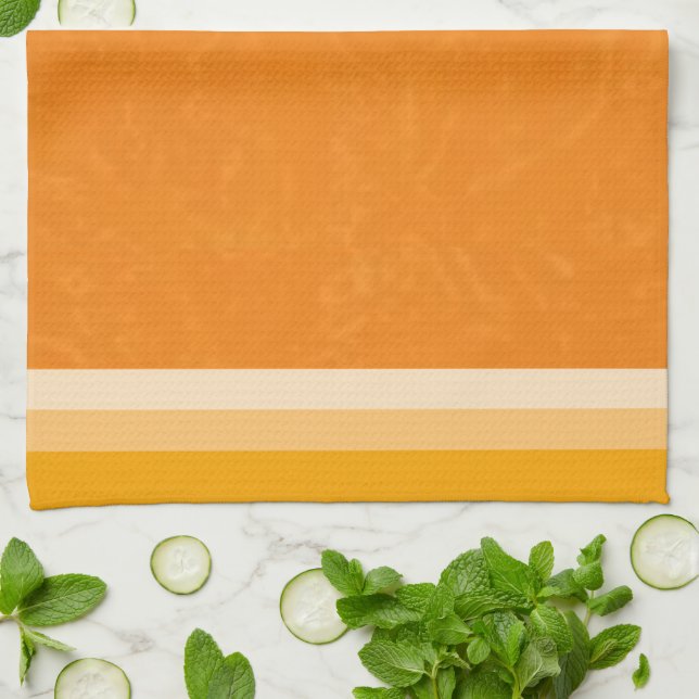 Juicy Citrus Orange Fruit Slice Colors Kitchen Towel (Folded)
