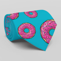 Juicy Delicious Pink Sprinkled Donut Tie