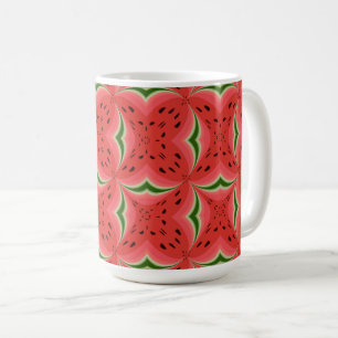 Juicy Delicious Ripe Watermelon With Seeds Design Coffee Mug
