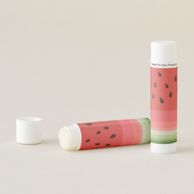 Juicy Delicious Ripe Watermelon With Seeds Design Lip Balm (In Situ)