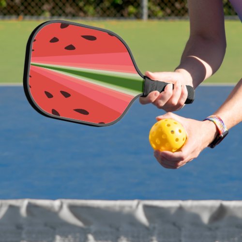 Juicy Delicious Ripe Watermelon With Seeds Design Pickleball Paddle