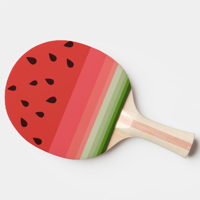 Juicy Delicious Ripe Watermelon With Seeds Design Ping Pong Paddle (Side)