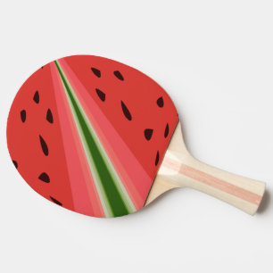 Juicy Delicious Ripe Watermelon With Seeds Design Ping Pong Paddle