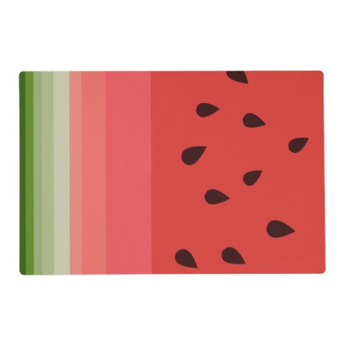 Juicy Delicious Ripe Watermelon With Seeds Design Placemat