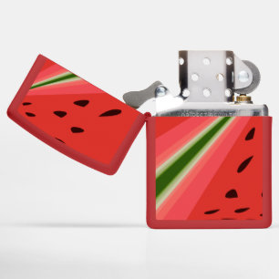 Juicy Delicious Ripe Watermelon With Seeds Design Zippo Lighter