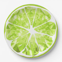 Juicy Gem Lime Slice Citrus Fruit Party Patio