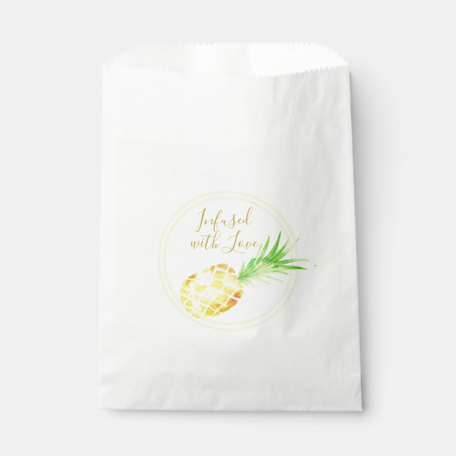 Juicy Golden Pineapple Favor Bag (Front)