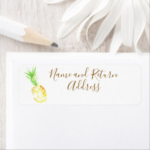 Juicy Golden Pineapple Label