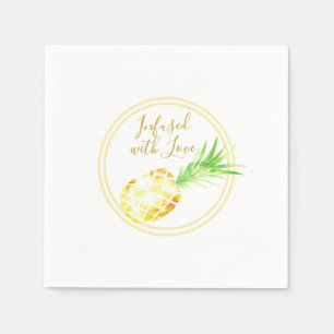 Juicy Golden Pineapple Napkins