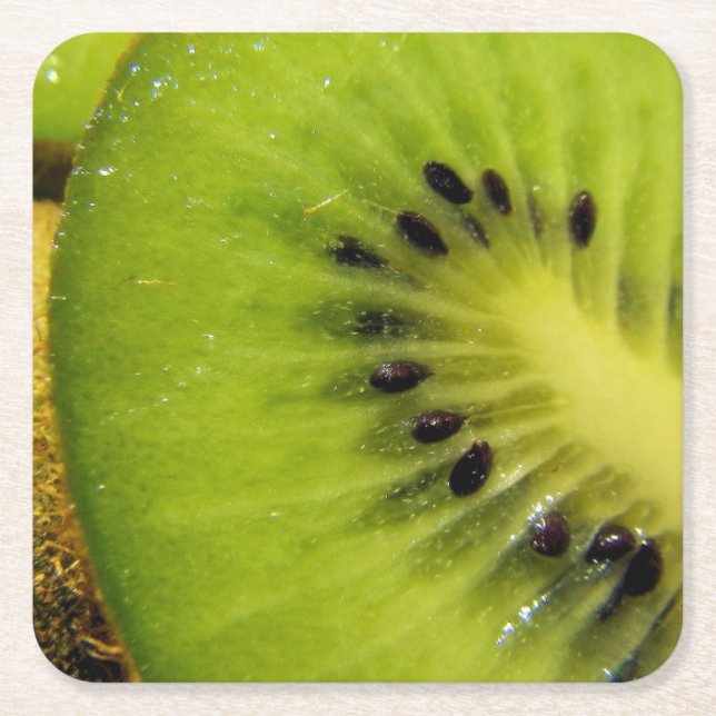 Juicy Green Fruity Kiwi Coaster (Front)