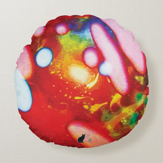 Juicy Jelly Jam Round Pillow (Front)