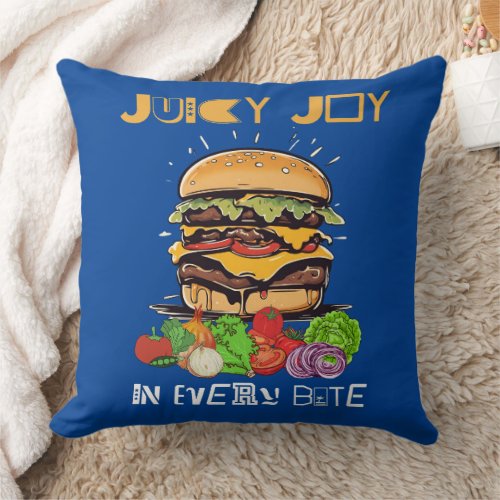 Juicy Joy In Every Bite Throw Pillow