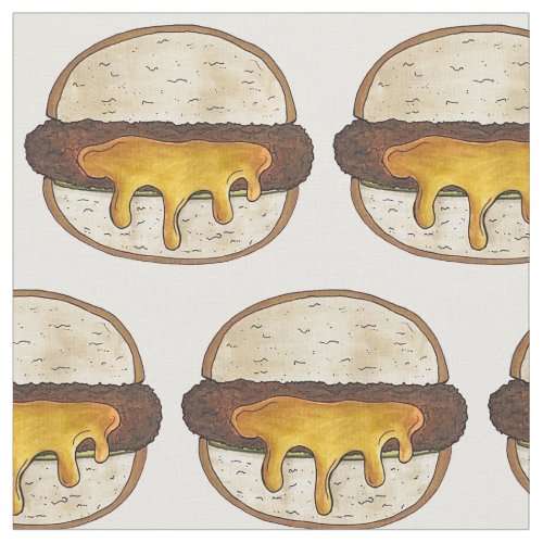 Juicy Jucy Lucy Minneapolis Minnesota Cheeseburger Fabric