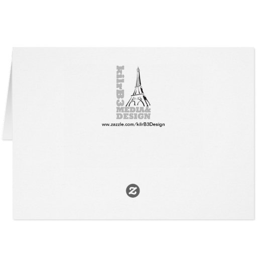 Juicy Kiwi - Blank Inside Greeting Card (Back Horizontal)