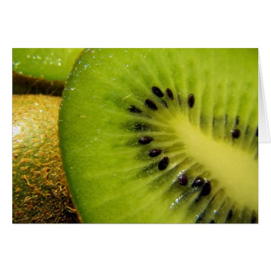 Juicy Kiwi - Blank Inside Greeting Card (Front Horizontal)