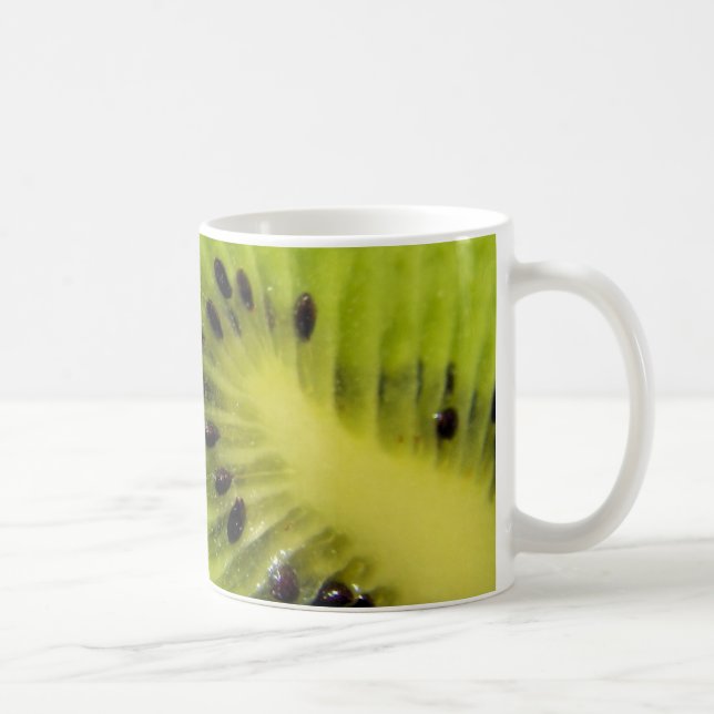 Juicy Kiwi Fruit and Seeds Mug (Right)