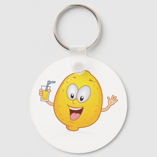 Juicy Lemon Drink Keychain