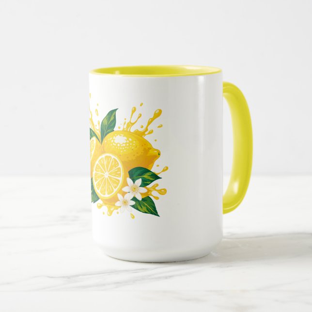 Juicy lemon mug (Front Right)